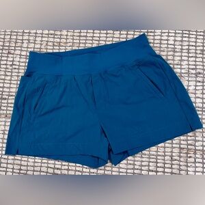Athleta Blue Athletic Shorts, size 14
